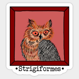 Strigiformes (Owl) Sticker